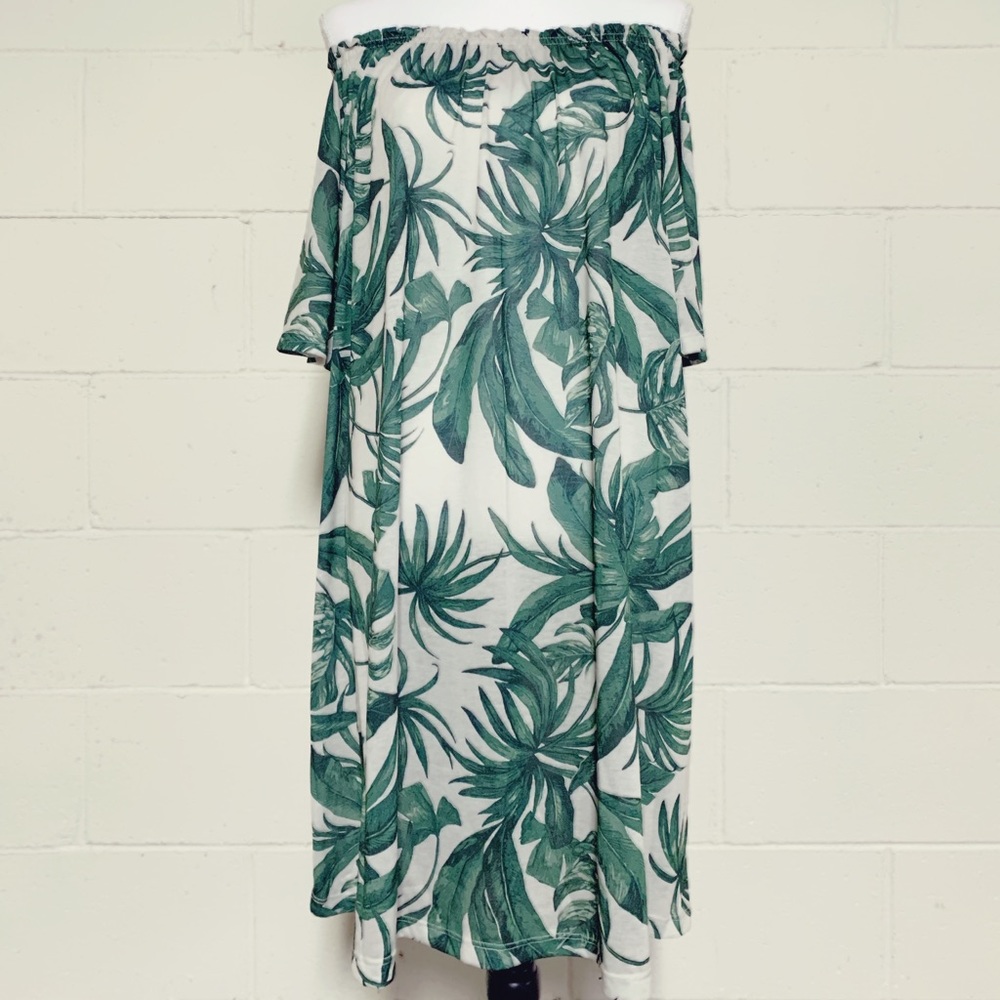 H&M CONSCIOUS • PALM LEAF DRESS